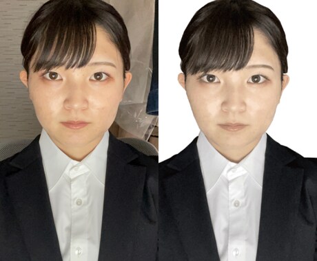 証明写真の加工代行承ります 証明写真の機械では満足できない方へ イメージ1