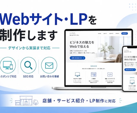 Webサイト・LPを制作します 目的に合わせてデザインから実装まで対応します イメージ1
