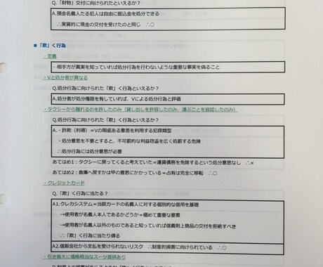 『6-2【刑法】詐欺罪論点まとめ』～超実践レジュメを販売します～ イメージ1
