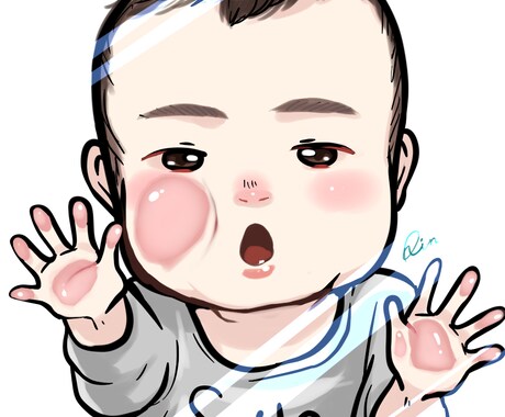 お子さま、特徴を捉えつつ可愛く描きます お子様の今を記録に残しませんか？親子でも承ります。 イメージ1