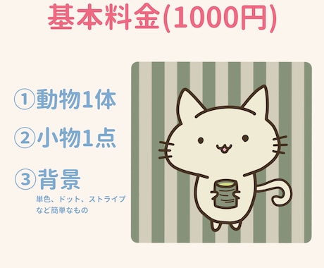 ゆるっと素朴な動物のイラストを描きます 安く、早く、質の良いイラストをお届けします！ イメージ2