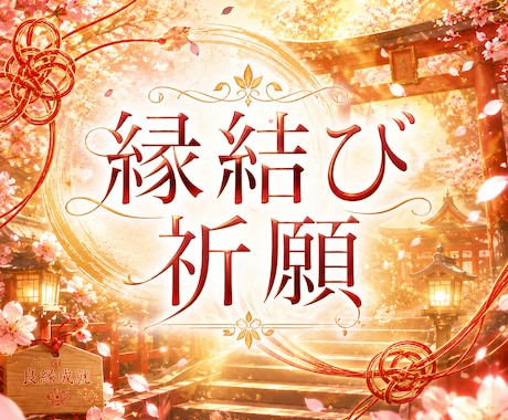 縁結び祈願、良縁を結びます 何事にもご縁が結ばれますように祈願します イメージ1