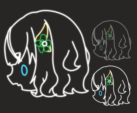 横顔アイコン作成します SNSや通話用のアイコンに使用可能 イメージ1