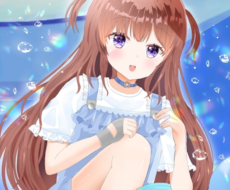 萌えイラストを丁寧に仕上げます 透明感のある色彩で世界観を表現します イメージ1
