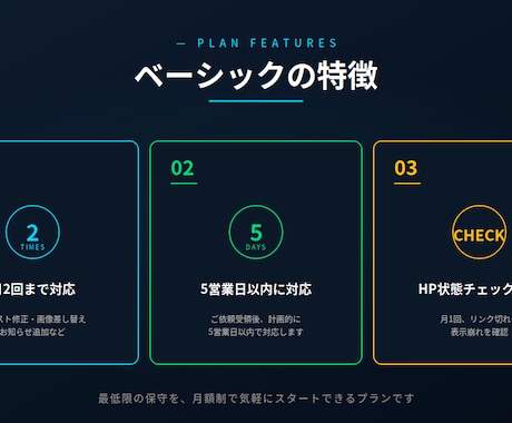 STUDIO製HP保守｜ベーシックプランを承ります 月2回更新｜安心してHPを運用できる保守プラン イメージ2