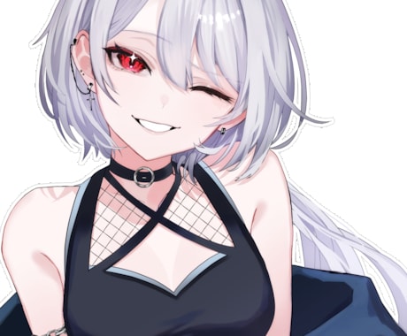 お買い得！ウエストアップ+ミニキャラセット描きます 商用込！SNS・返礼品・Vtuberサムネに最適！！！ イメージ2