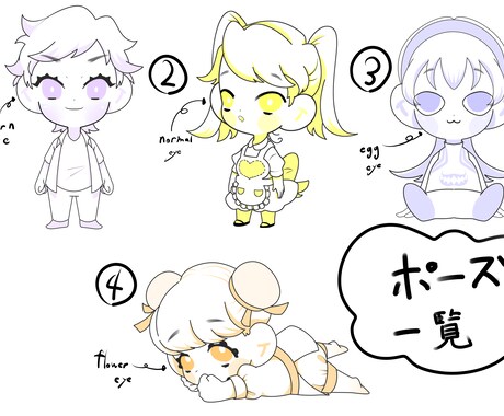 シンプルで可愛いチビキャラ描きます 動画・グッズ等商用利用にもオプションにて対応しております‼ イメージ2