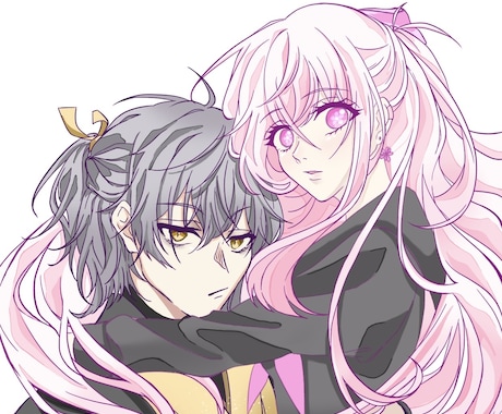 綺麗で可愛いイラストお描きします SNS等アイコン、ヘッダー、歌ってみた、サムネなど承ります！ イメージ1