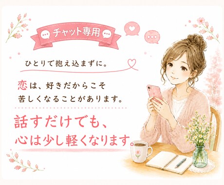 好きだから、苦しくなることもあります ひとりで抱え込まず、お話しください イメージ1