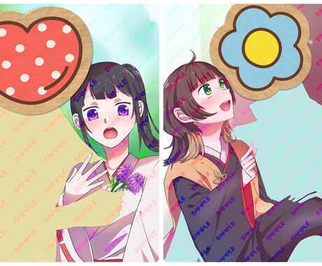 二人セット価格！カップルイラスト/夢絵描きます ラブラブなふたりのイラストをご提供します！ イメージ1