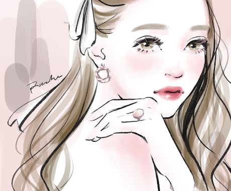 モードでおしゃれなアイコンイラスト描きます 華やか＆美しい！プレゼントにも◎ イメージ1