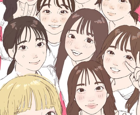 そっくりな似顔絵作成します FacebookやLINEなど、身内と繋がるSNSに！ イメージ2