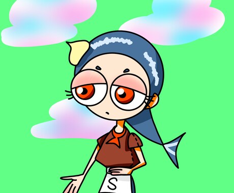 カートゥーン調の女の子のアイコン描きます カートゥーン調で個性をアピール イメージ2