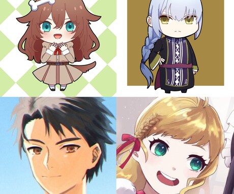 可愛く丁寧に！SNSやグッズ向けミニキャラ描きます ラフの無料修正無制限！（SD／アイコンOK） イメージ2