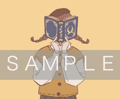 顔を隠すシンプルなイラスト描きます ◎シンプルおしゃれなイラストです◎顔ありも可◎ イメージ2