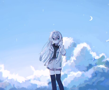 1枚絵のイラストを制作します 背景から人物まで依頼内容に合わせた1枚絵を制作いたします イメージ2