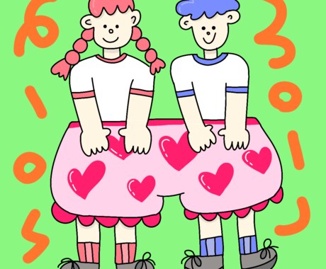 ゆる〜いイラスト！人も！ペットも！かきます ゆるかわいい！人も！ペットちゃんも！大歓迎です♬.*ﾟ イメージ1