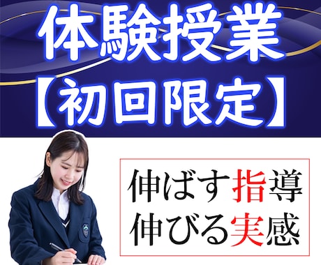 初回限定！ 【中高英数理】体験授業をやります 【英語・数学・化学・物理】最大90分授業＋20分学習相談 イメージ1