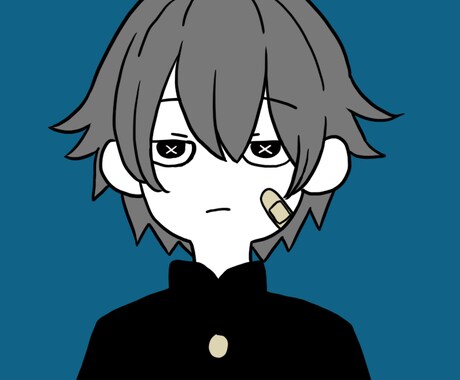 ゆるいタッチのアイコン用イラスト制作いたします SNS、ブログ等のアイコンに！ゆるくて個性的なイラスト イメージ1