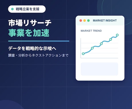 市場リサーチにより事業加速させる調査を提供します イメージ1