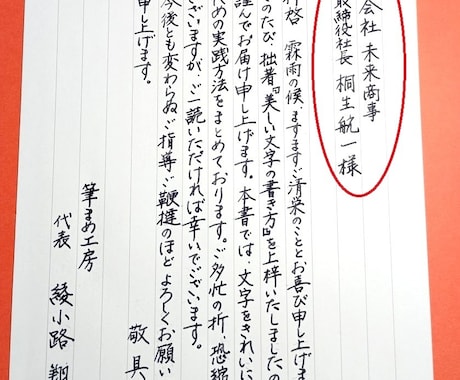 手書きによる営業レターの代筆・代行いたします 営業レターの宛先を手書きにすることで、印象も差別化もアップ！ イメージ1