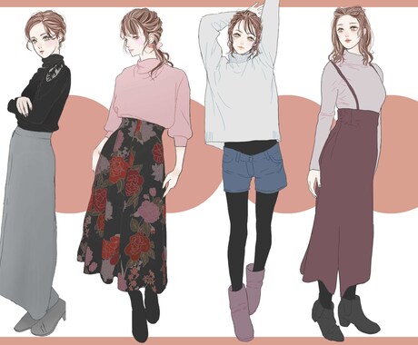 美容を大切にする方に！女性イラストを描きます 【あなただけ】の理想を詰め込んだ女性を求める方へ イメージ2