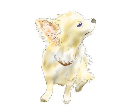 虹の橋を渡った【愛犬】を【イラスト】で甦らせます わんちゃんも【より可愛く♡より格好良く⭐︎】描きます イメージ2