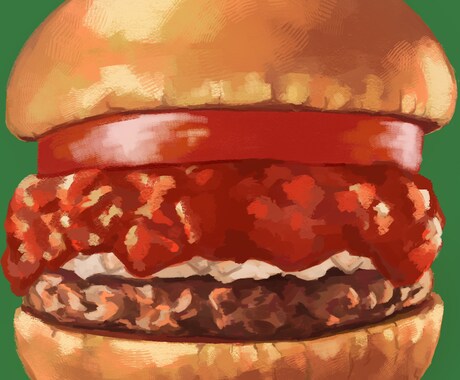 美味しそうな食べ物イラストを描きます リアルな厚塗り風イラストでメニューやアイコンが映えます！ イメージ1