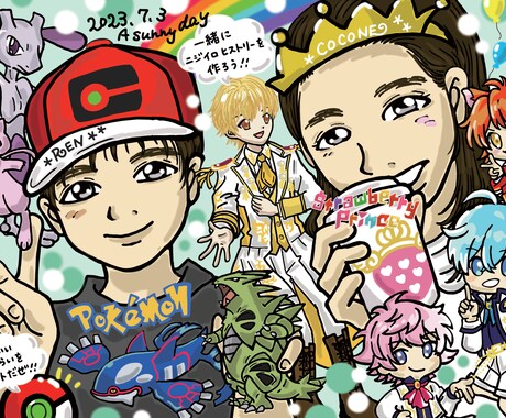 似顔絵お描きします 好きなキャラクターになりきろう！ イメージ2