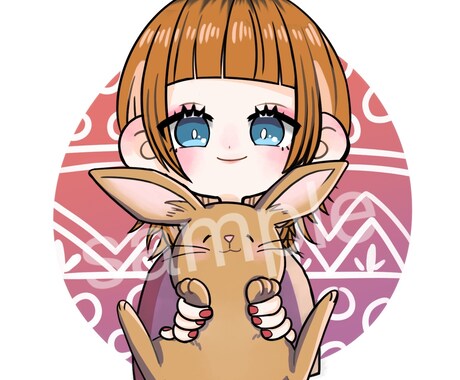 可愛いアイコンイラスト描きます 可愛くて優しいSNSアイコンイラストを描きますプレゼントなど イメージ2