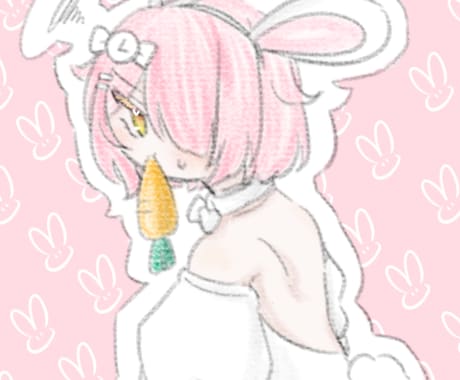 鉛筆風のやわらかいキャライラストを描きます イメージ1