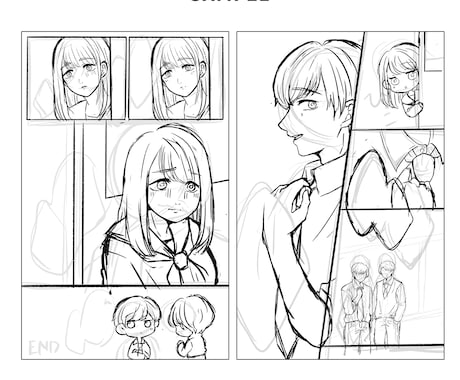 商用OK！読まれる漫画ネームを制作します ストーリーやアイデアを、漫画ネームに仕上げます イメージ2