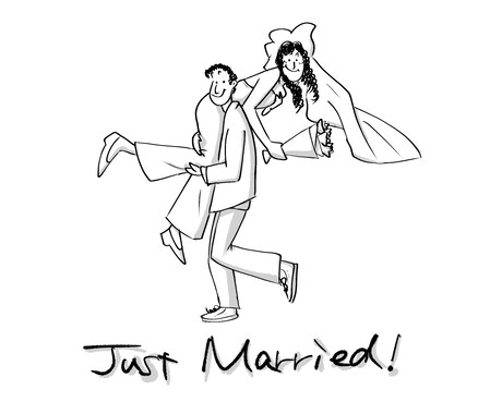 ウェルカムボードのイラストを描きます コミカルでポップな動きのあるイラストで結婚式を和やかに！ イメージ2