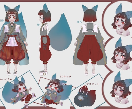 どこかノスタルジックなキャラクターに仕上げます 丁寧なヒアリングで初めてでも安心してご利用いただけます！ イメージ2