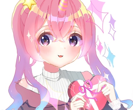 かわいい歌ってみたイラスト、アイコン等描きます 動画用、配信用イラスト、サムネイル等イラスト全般可能です♡⃛ イメージ1