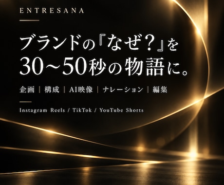 ブランドの魅力を短尺PR動画にします イメージ1