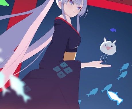 かわいいキャラクターイラストを制作します 女性キャラクターのイラストやアイコン制作を行います！！ イメージ1