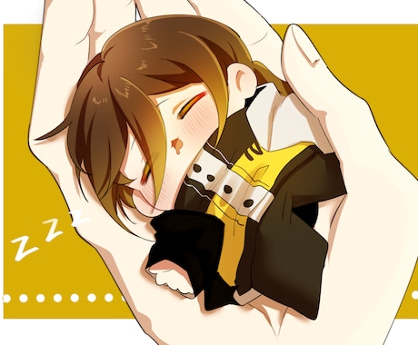 デフォルメイラスト描きます ミニキャラのイラストを描きます！SNS等使用可能です。 イメージ2