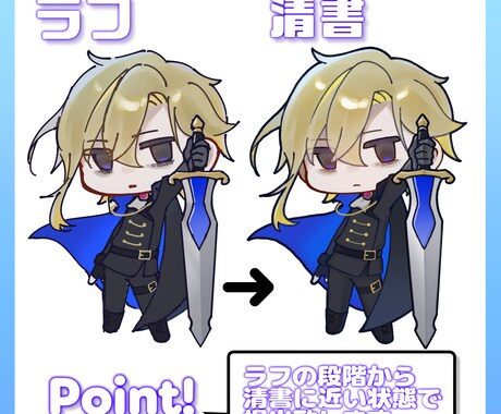 アニメーション対応！ミニキャラ制作します 商用利用可！配信やグッズなどに！ イメージ2
