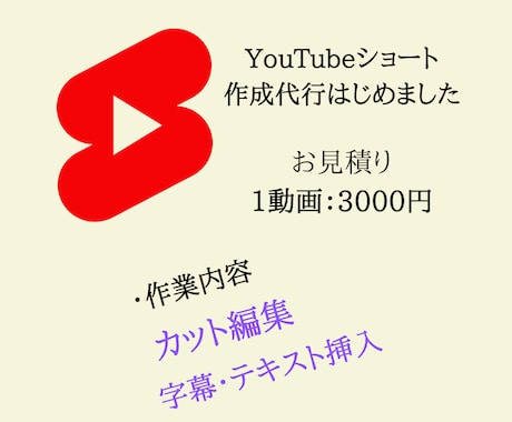 YouTubeショート動画作成承ります テロップ入れ、カット作業のみのシンプル編集！ イメージ1