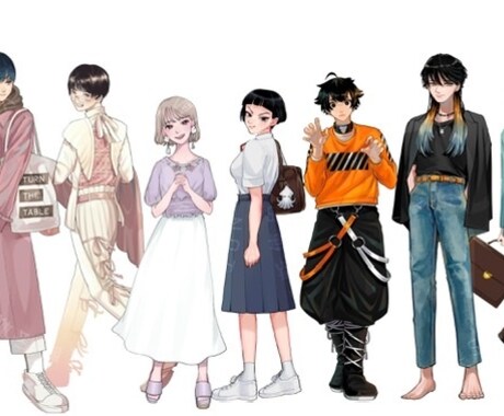 立ち絵作成します TRPGや自作ゲームなどに‪⸜♡⸝‍‬なんでもご相談ください イメージ1