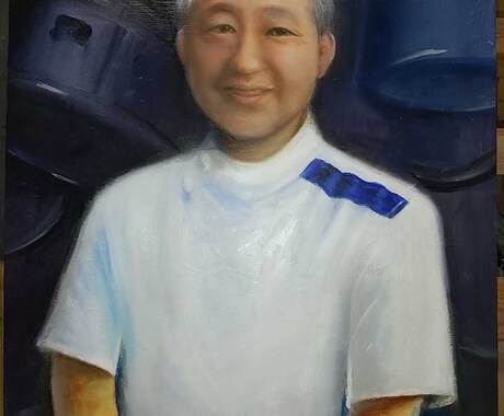 商用利用OKプロ画家がキャンバスに肖像画を描きます ペットもOK・油彩で3号20000円、肖像画を描きます イメージ2