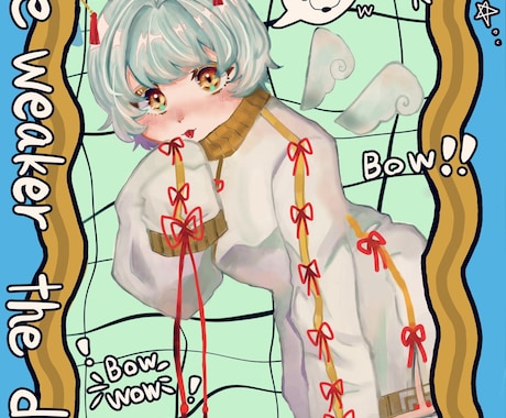 歌ってみた、配信等のイラスト描きます 歌ってみたや配信等一枚絵を描きます！ イメージ1