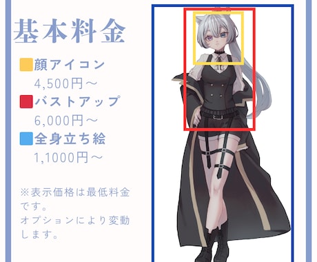 透明感のある立ち絵制作します 【Vtuber・IRIAM・配信者・TRPG向け】 イメージ2