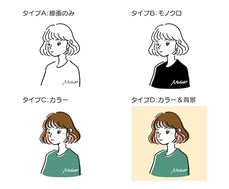 ゆるく可愛いアイコンイラスト作成いたします 【期間限定セール】♡おしゃれかわいい♡SNSやお仕事のにも♡ イメージ2