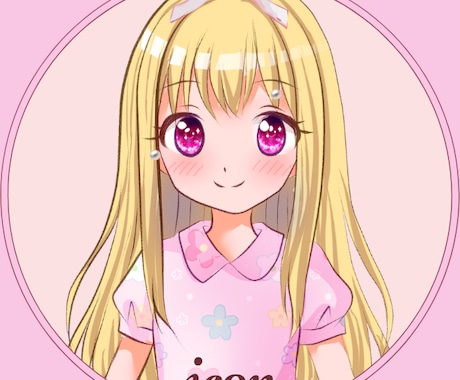 SNSアイコン ふんわり可愛いアイコン描きます やさしく、ふんわり。かわいい世界を一枚に描きます。 イメージ2