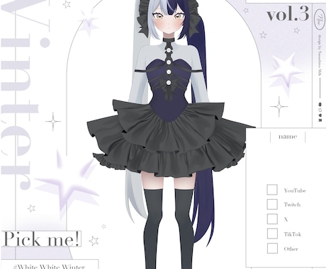 キャラクターデザインからモデリングまで制作します イラストの持ち込み、パーツ分け作業のみ可能です イメージ1