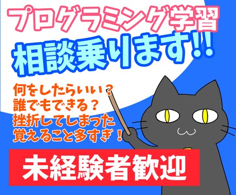 プログラミングの勉強を始めたい人相談に乗ります あなたに合った学習ロードマップを一緒に考えましょう イメージ1