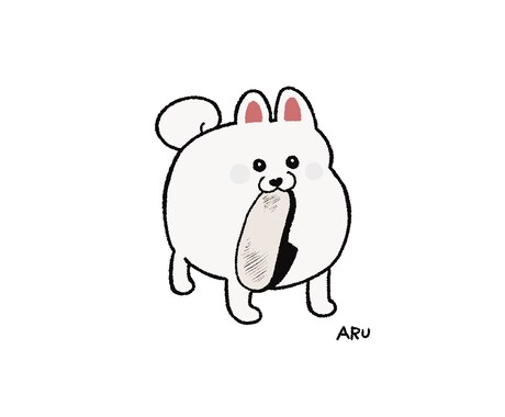 ペットと飼い主さんの似顔絵イラストかきます デフォルメしたうちの子イラスト♪ イメージ2