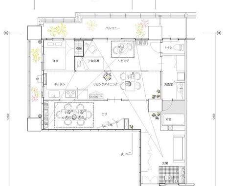 一級建築士が手書き図面をＣＡＤ図面化します 引越しや店舗等の移転をお考えの方等 イメージ1